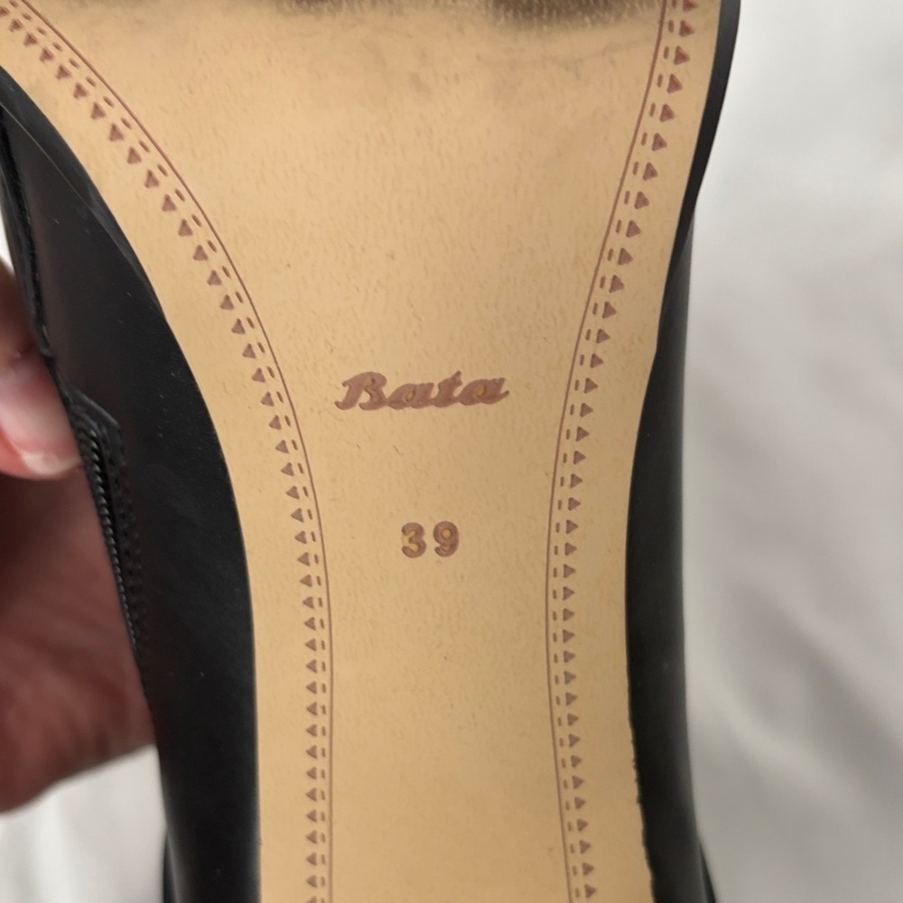 Bata Black Studded Ankle Boots - Picture 6 of 10
